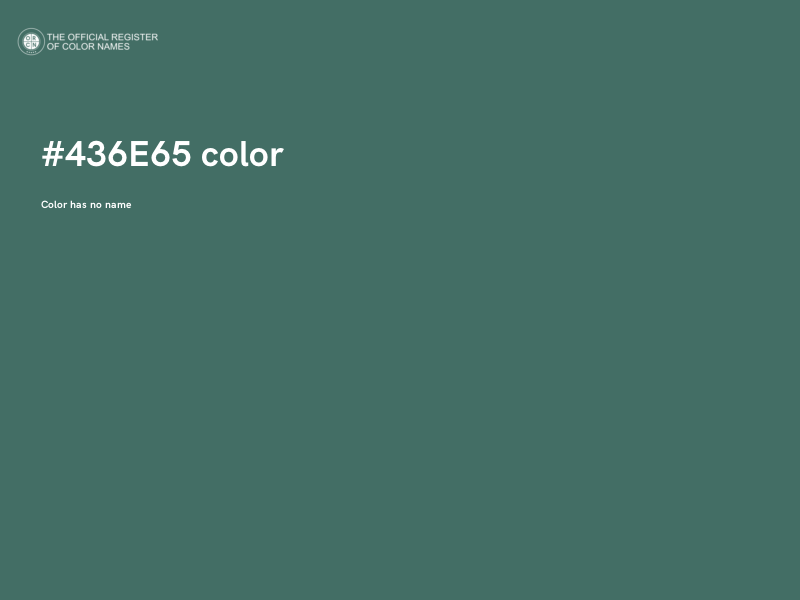 #436E65 color image