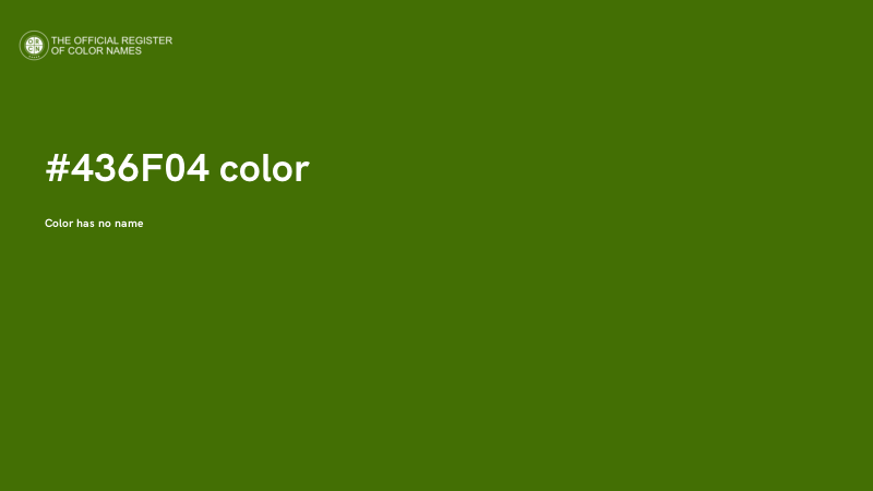 #436F04 color image