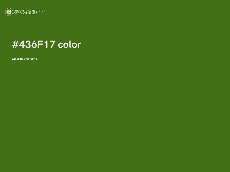 #436F17 color image