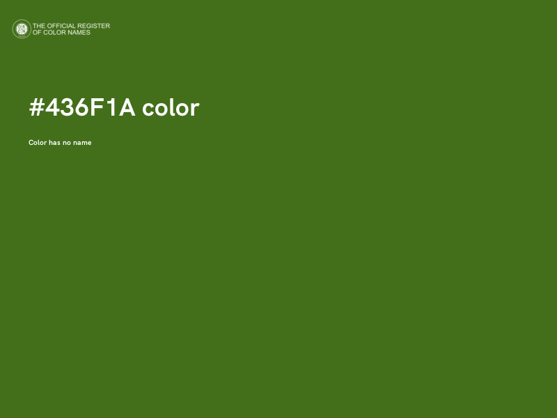 #436F1A color image