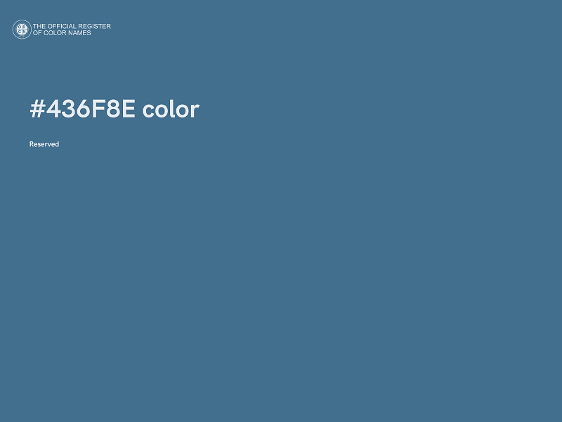 #436F8E color image