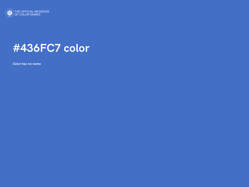 #436FC7 color image