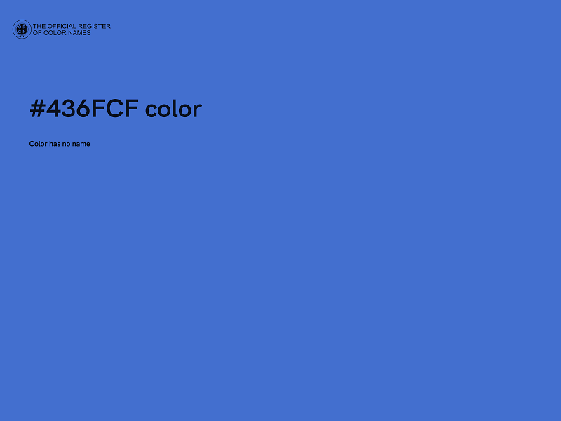 #436FCF color image