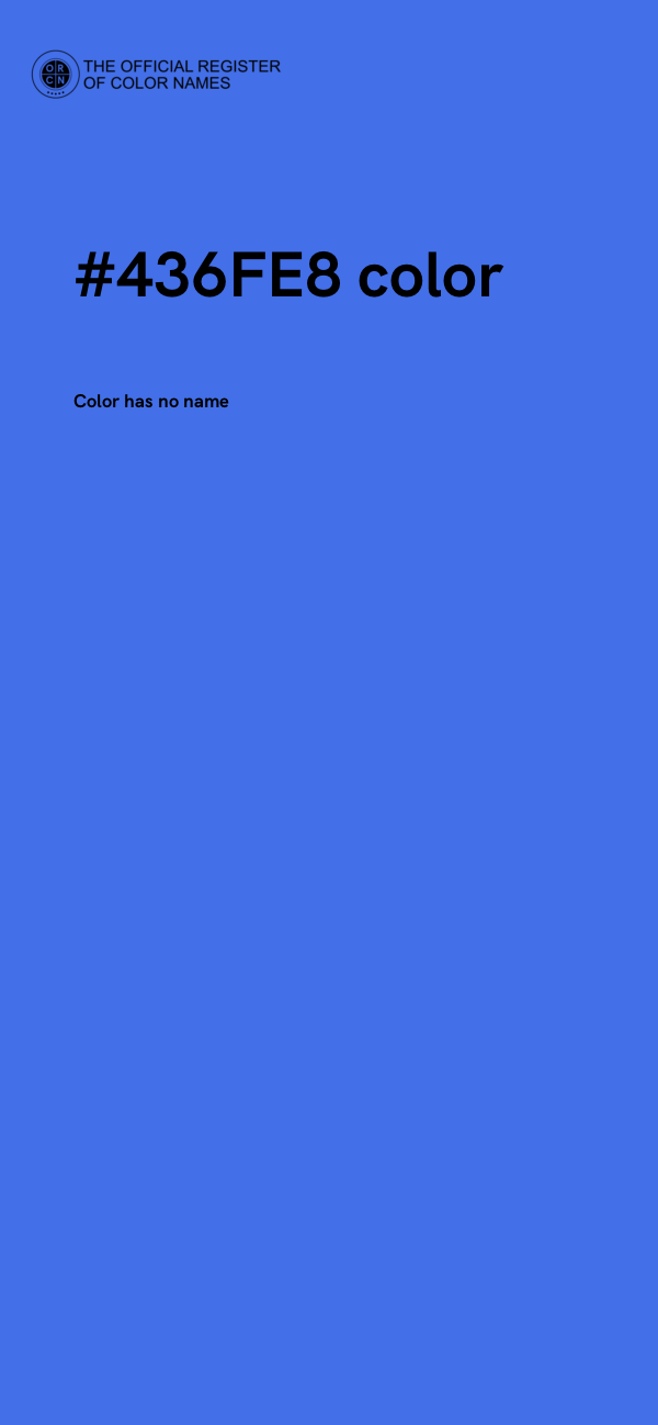 #436FE8 color image