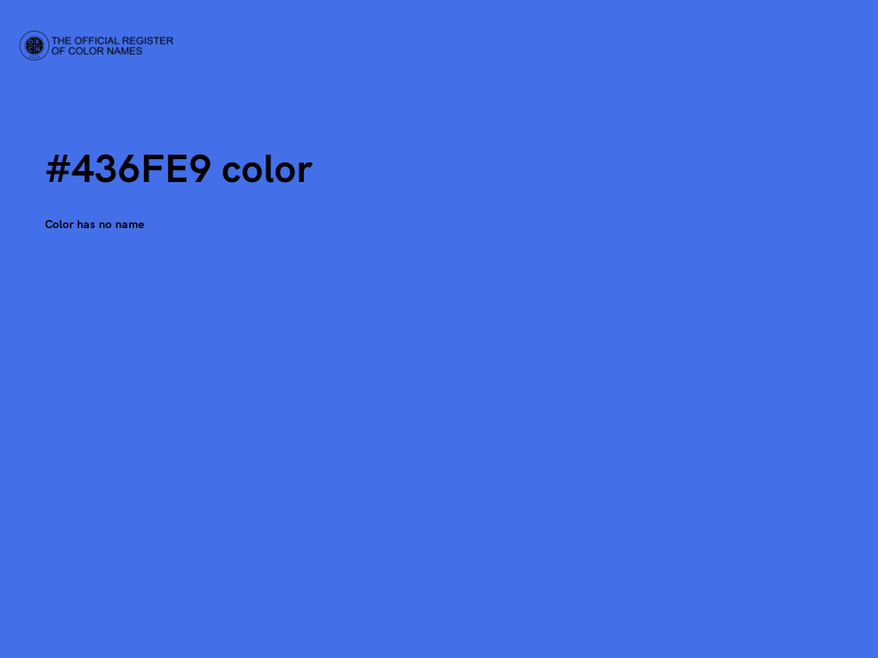 #436FE9 color image