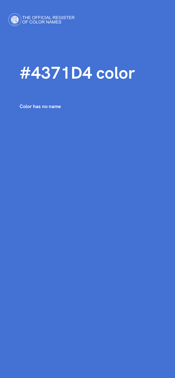 #4371D4 color image