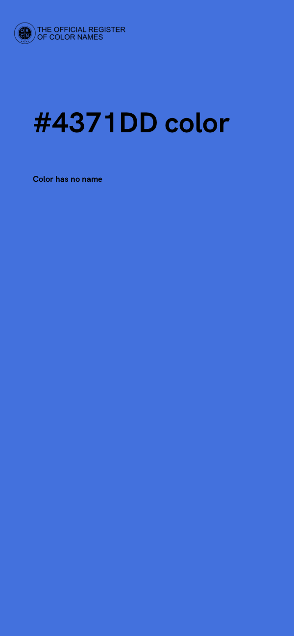 #4371DD color image