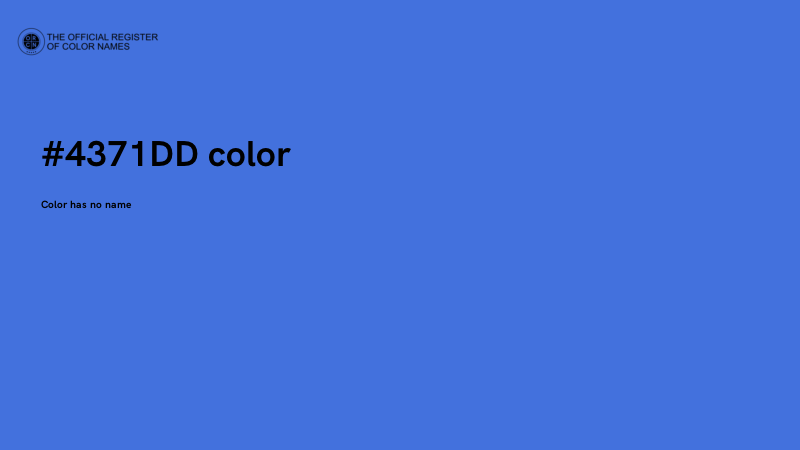 #4371DD color image