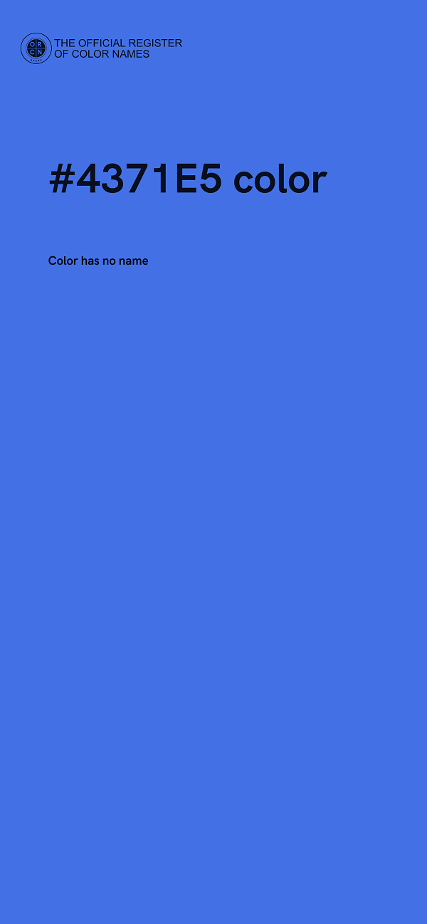 #4371E5 color image