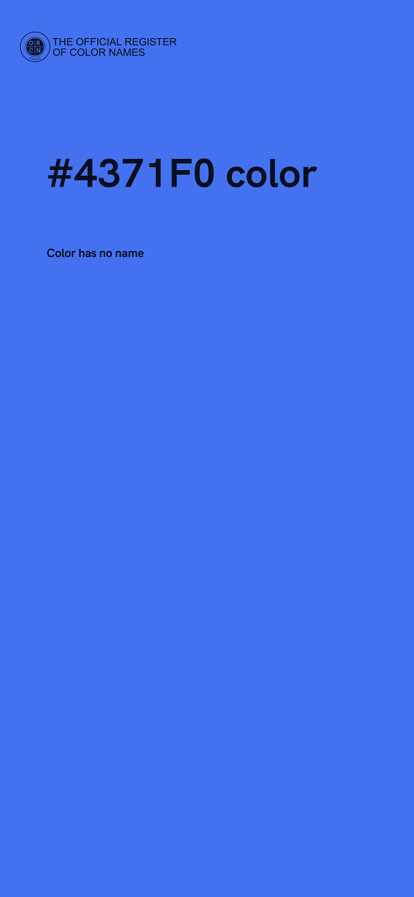 #4371F0 color image