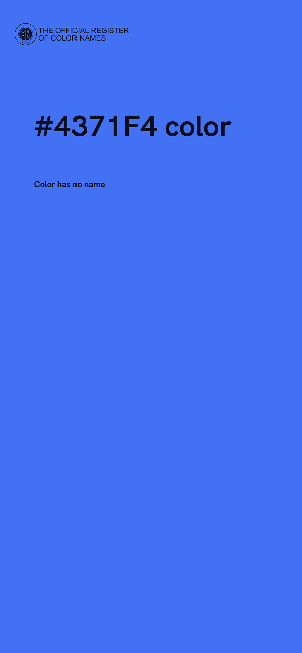 #4371F4 color image