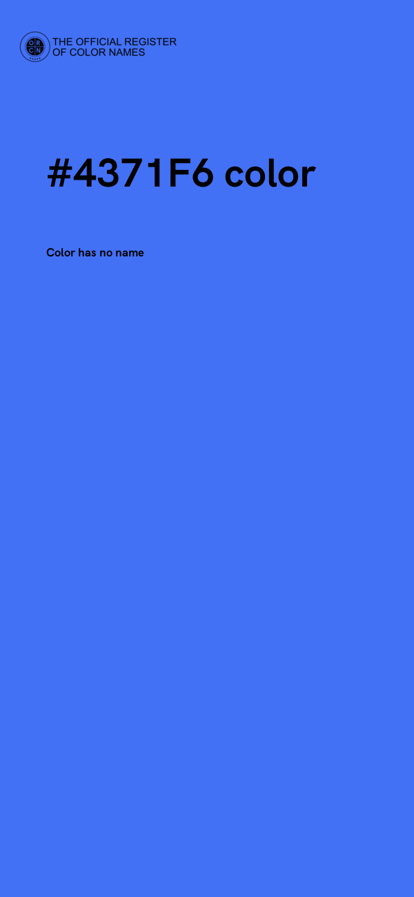 #4371F6 color image