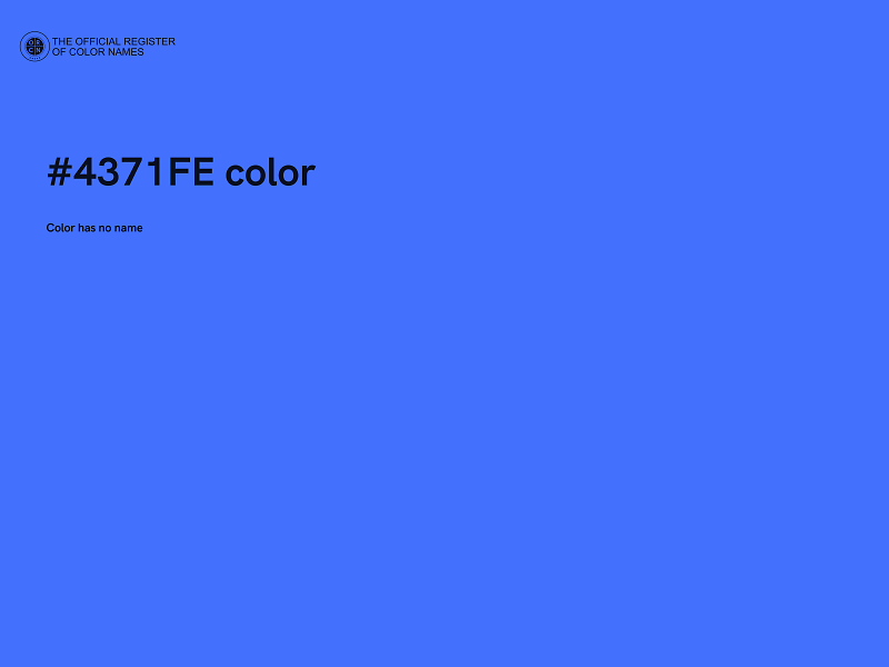 #4371FE color image