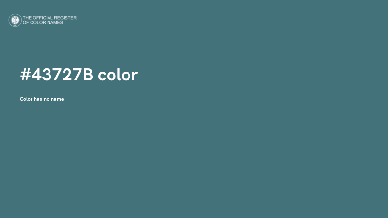 #43727B color image