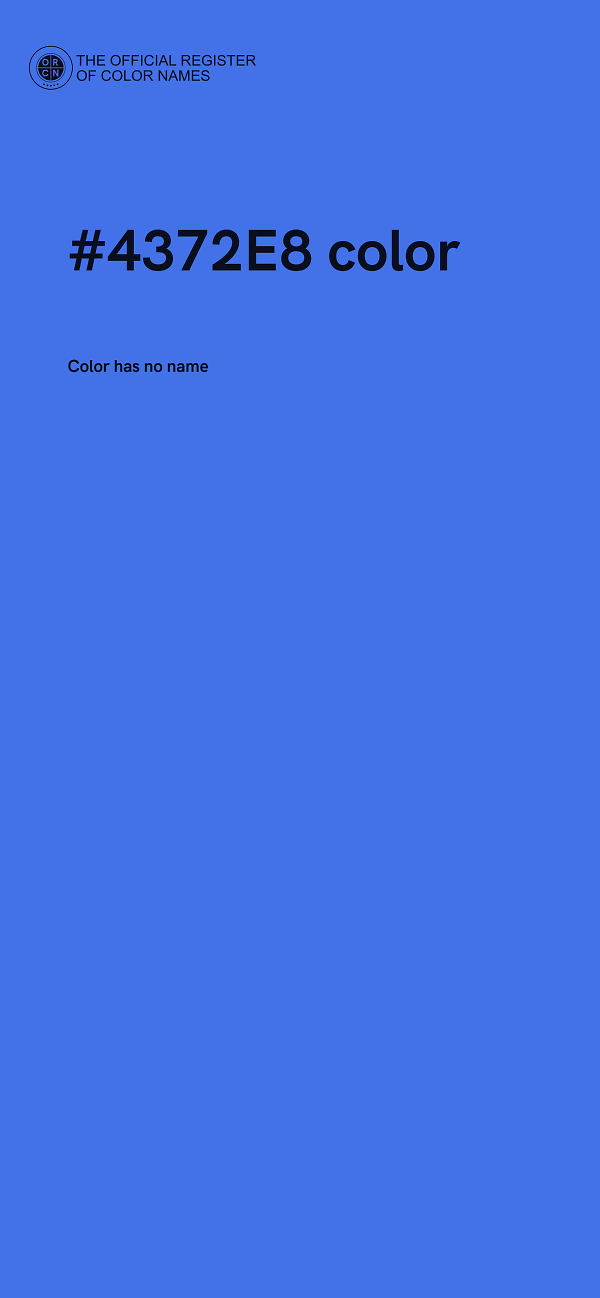 #4372E8 color image