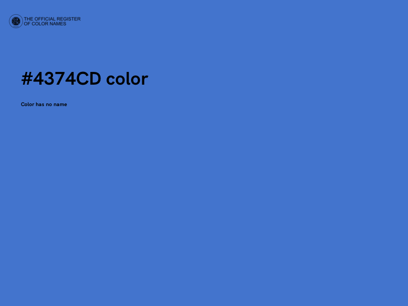 #4374CD color image