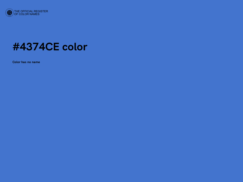 #4374CE color image