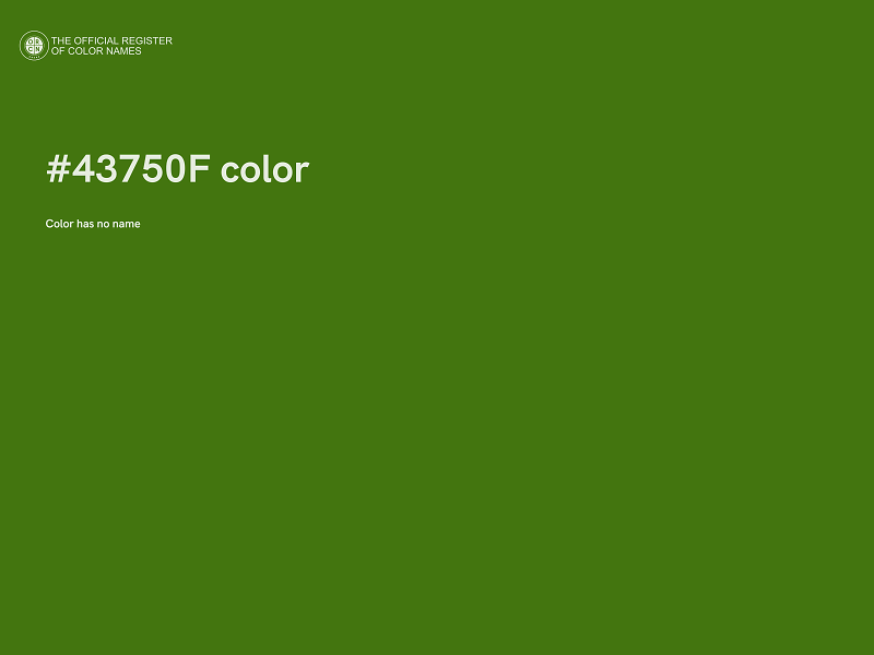 #43750F color image