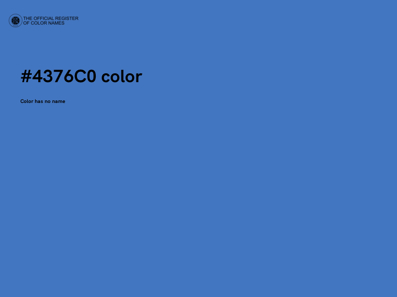 #4376C0 color image
