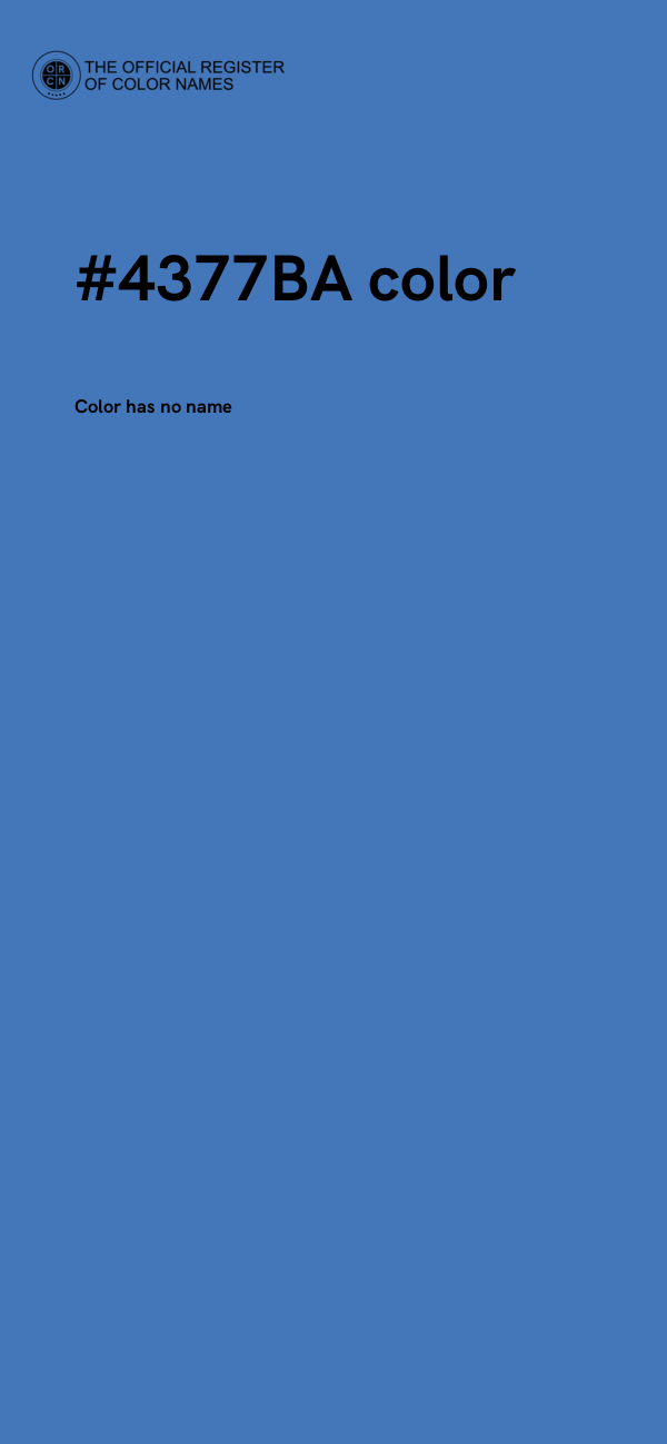 #4377BA color image