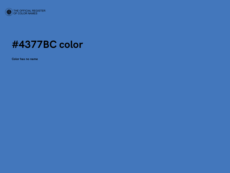 #4377BC color image