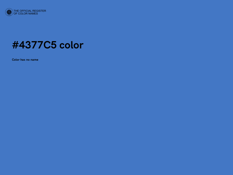 #4377C5 color image