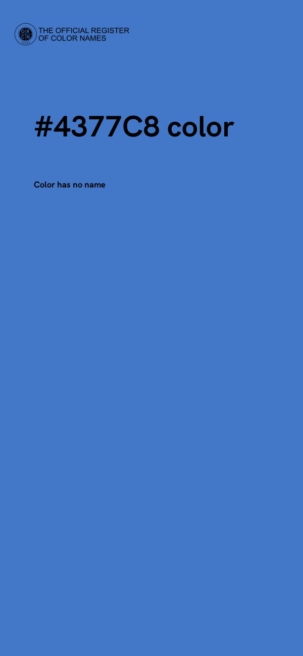 #4377C8 color image