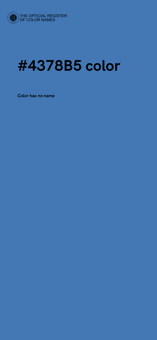 #4378B5 color image