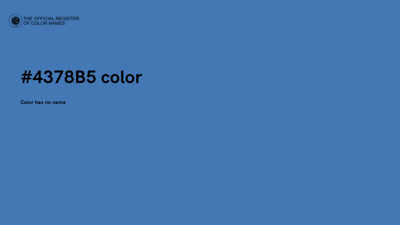 #4378B5 color image