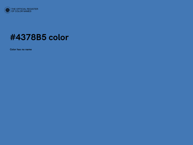 #4378B5 color image