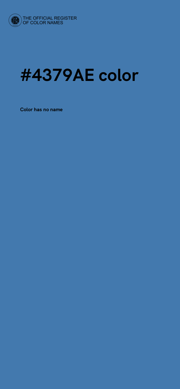 #4379AE color image