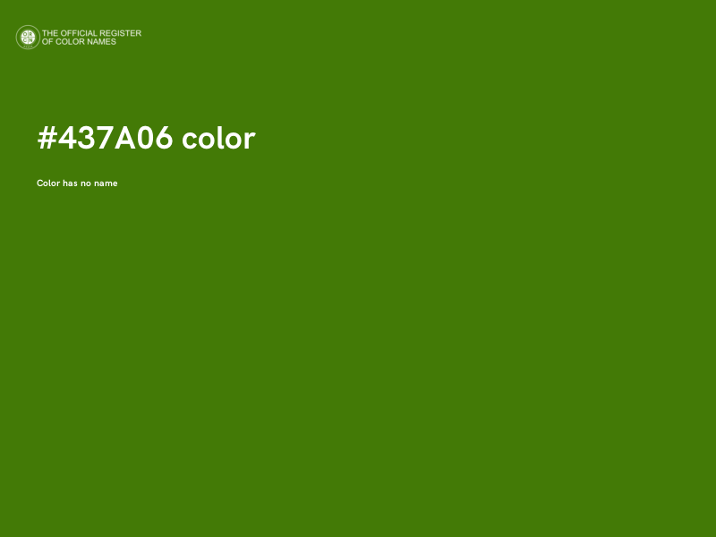 #437A06 color image