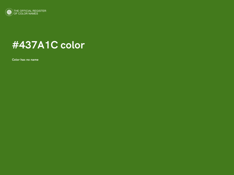 #437A1C color image