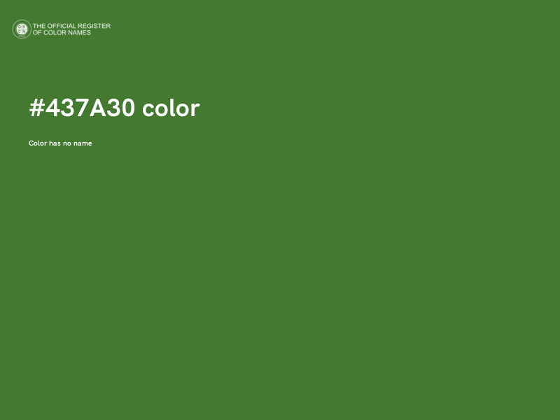 #437A30 color image