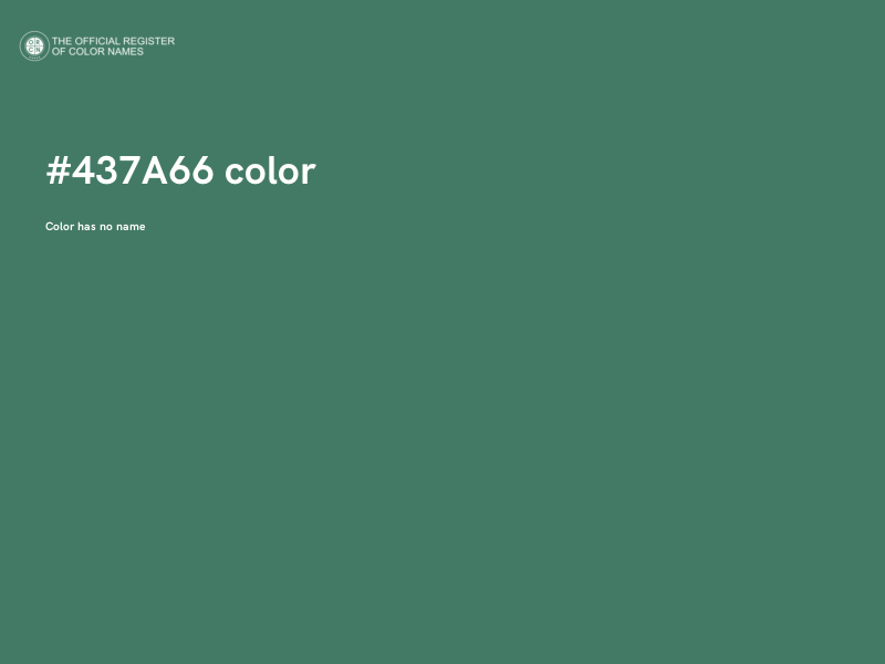 #437A66 color image