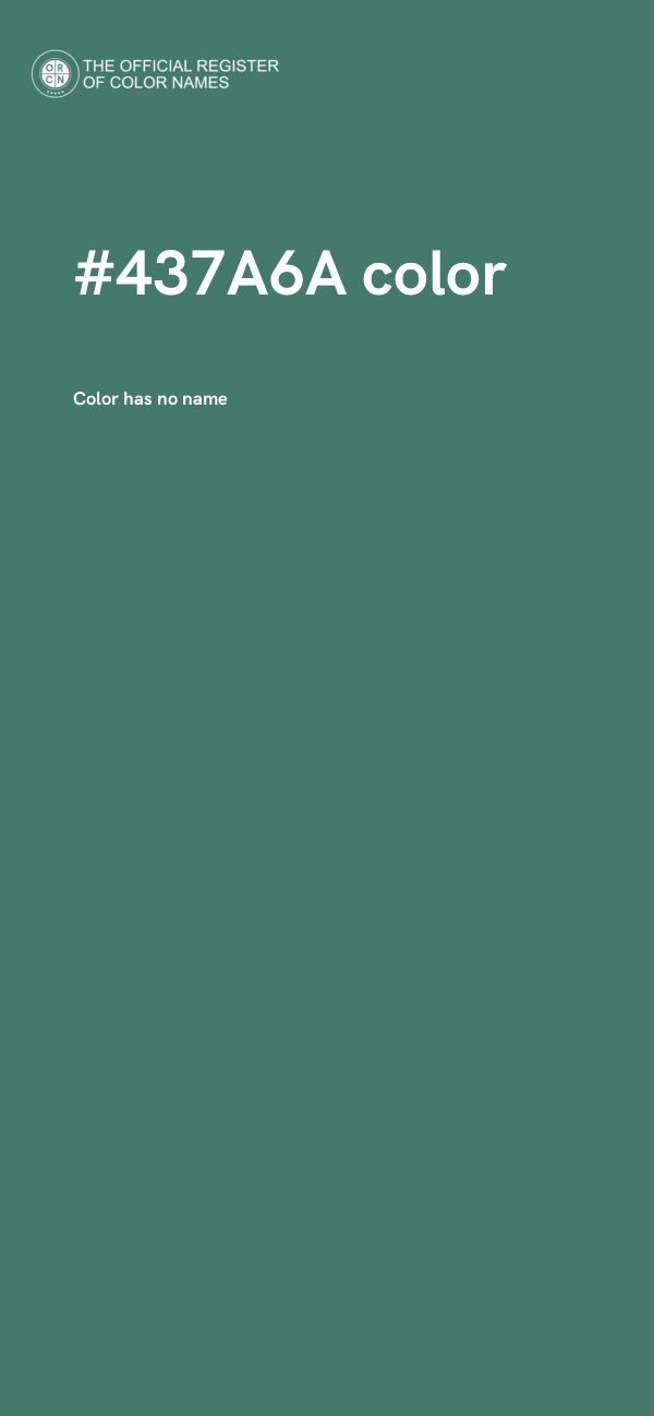 #437A6A color image