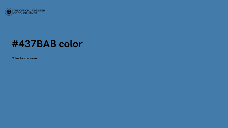 #437BAB color image