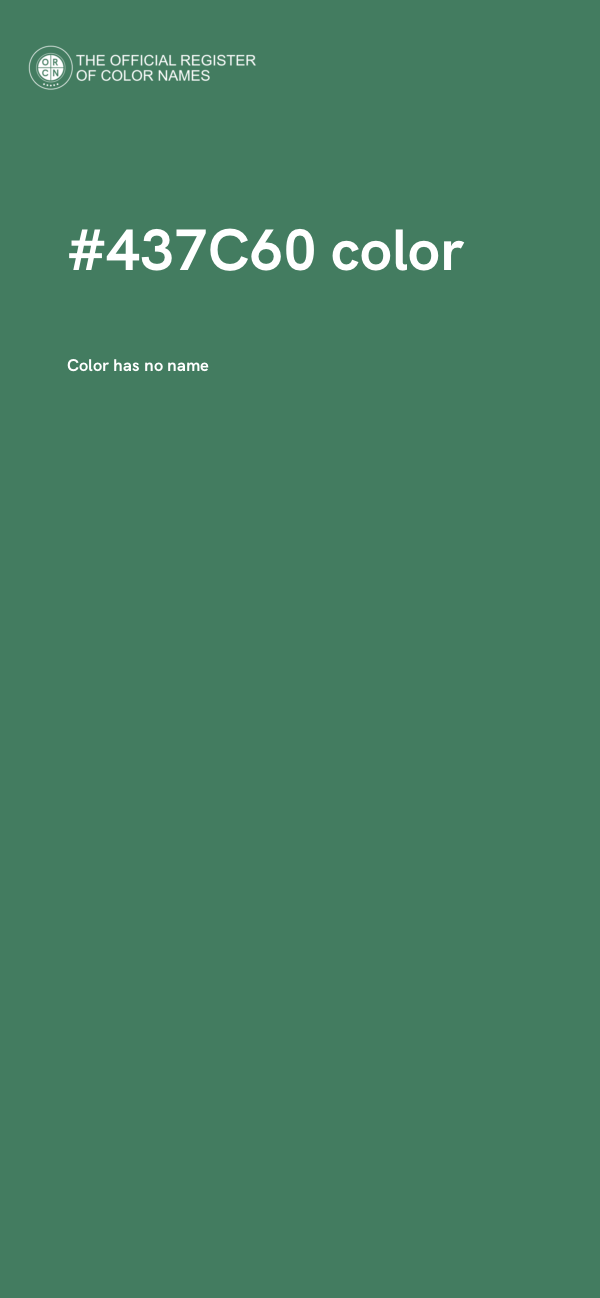 #437C60 color image
