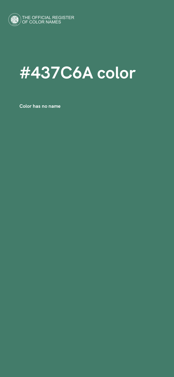 #437C6A color image