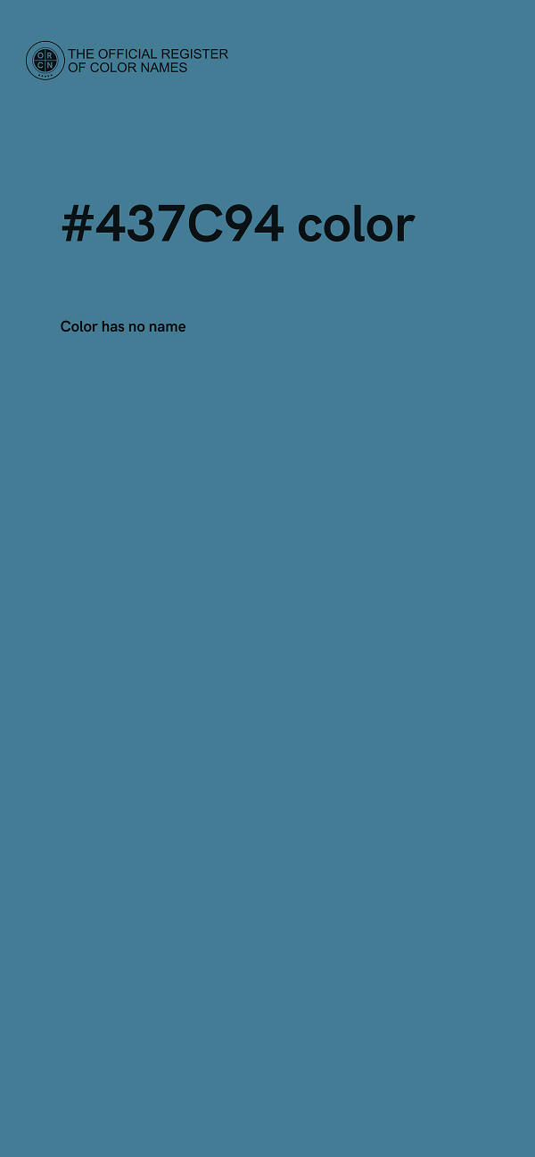 #437C94 color image