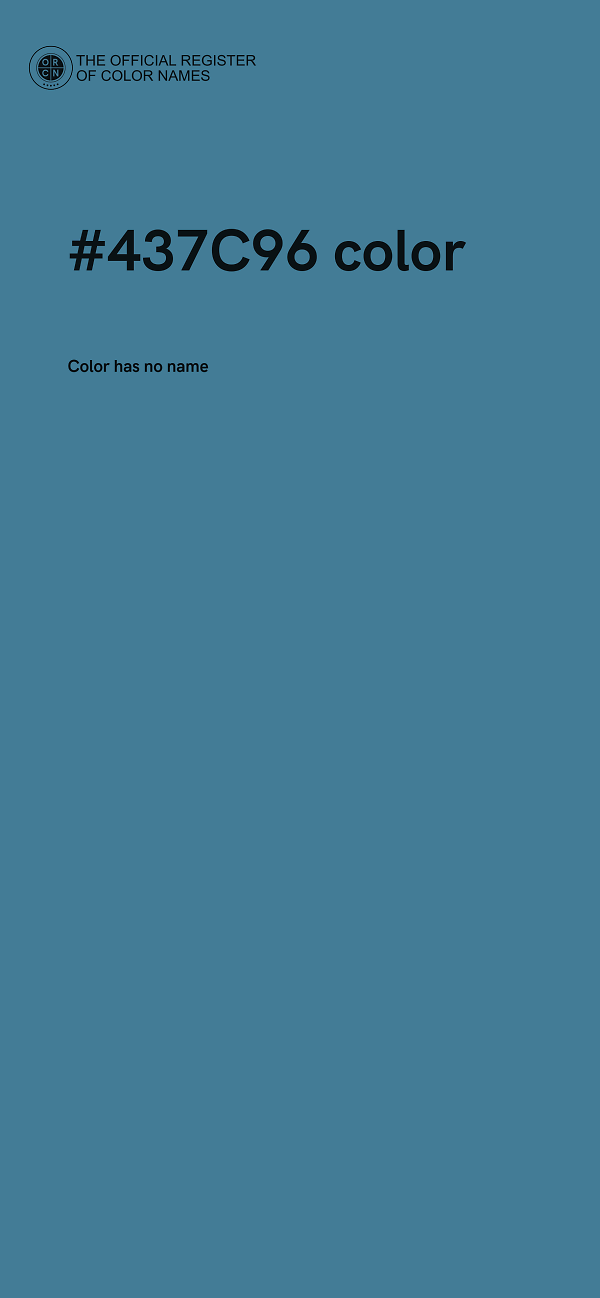 #437C96 color image