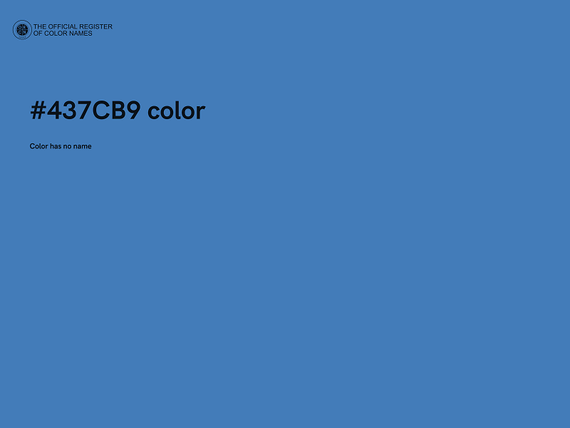 #437CB9 color image