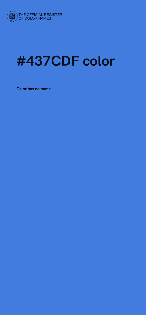 #437CDF color image
