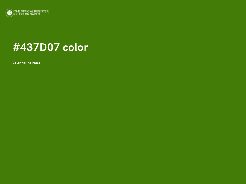 #437D07 color image