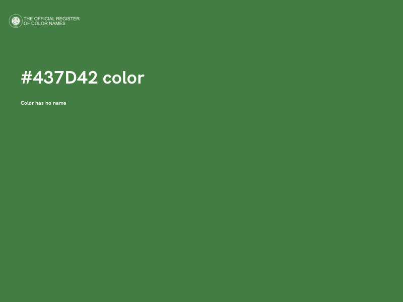 #437D42 color image