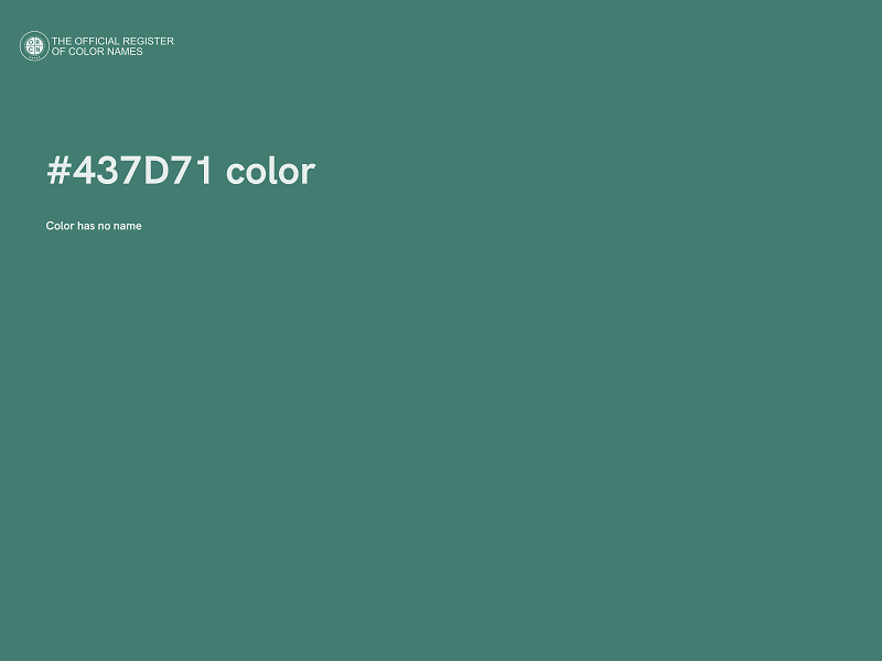 #437D71 color image