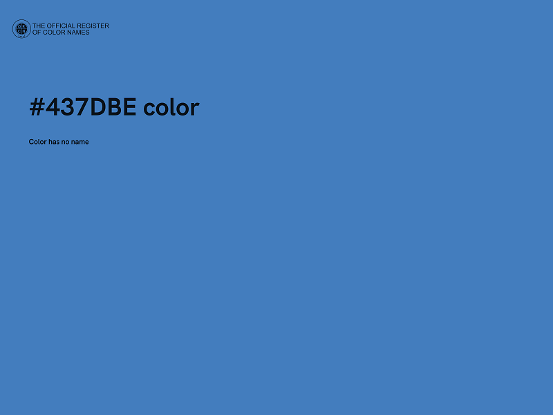 #437DBE color image