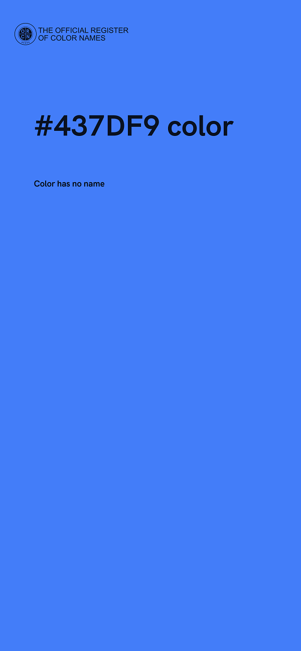 #437DF9 color image