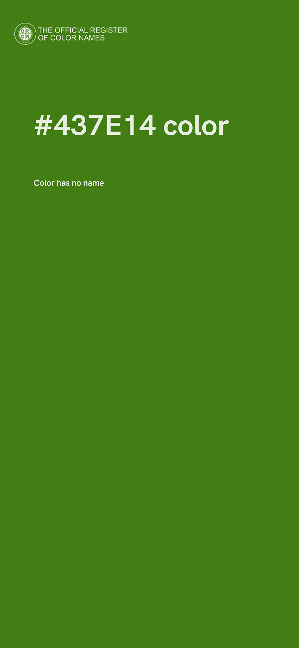 #437E14 color image