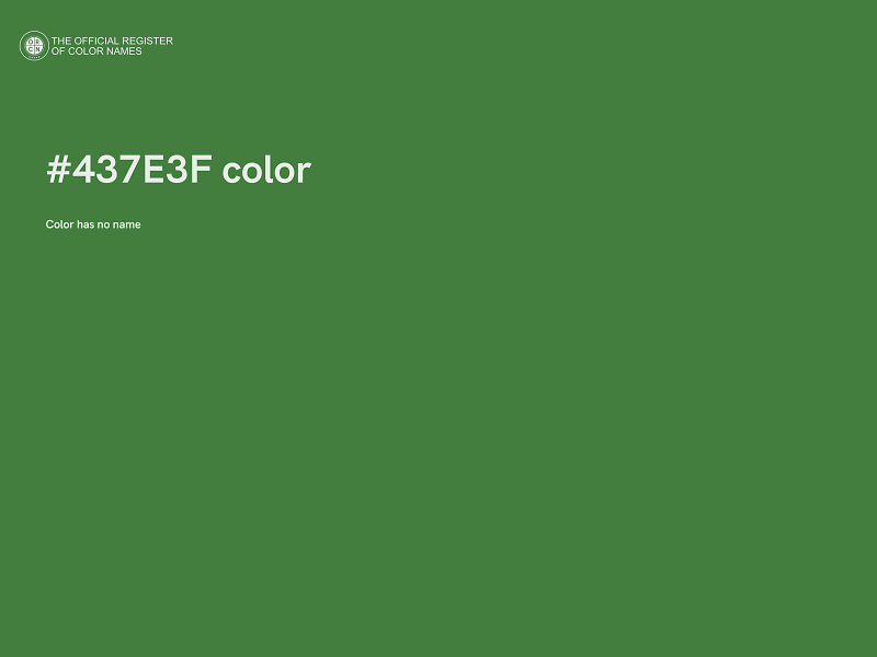 #437E3F color image